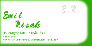 emil misak business card